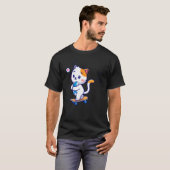Dory grappige kat dory zwemmen t-shirt (Voorkant volledig)