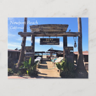 Dory Vist Fleet, Newport Beach, Californië Briefkaart