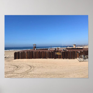 Dory Vist Fleet, Newport Beach, Californië Poster