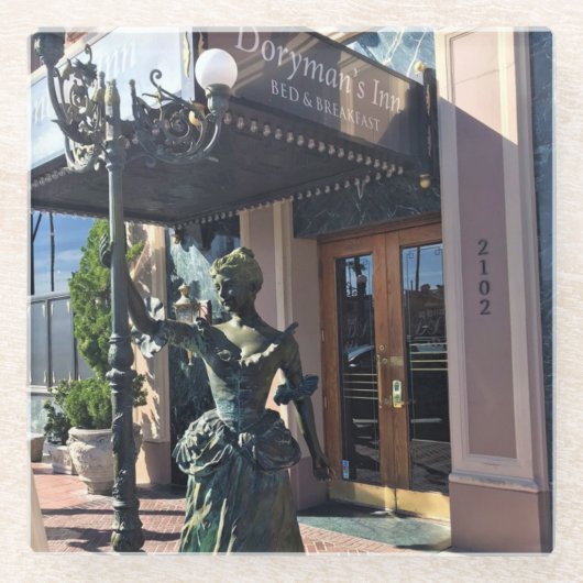 Doryman's Inn, Newport Beach, Californië Glazen Onderzetter (Voorkant)