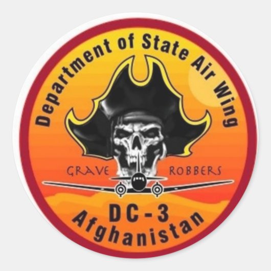 DOS AIRWING Grave Robbers Sticker (Voorkant)