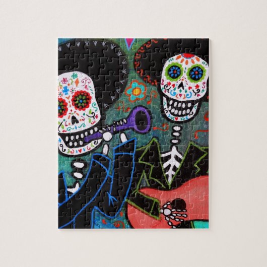 Dos Amigos Dia de los Muertos Legpuzzel (Verticaal)