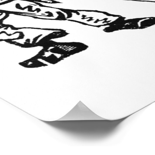 Dos Amigos Posada Calavera Poster (Hoek)