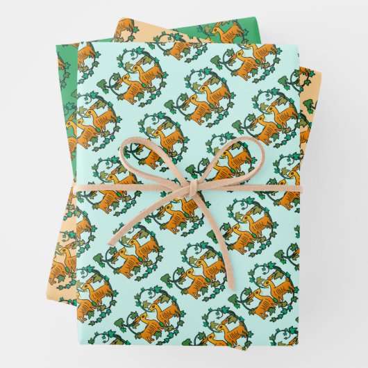 Dos Cabras y Hojas Inpakpapier Vel (In situ)