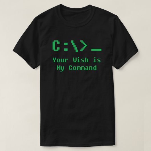 DOS Command Prompt T-Shirt (Design voorkant)