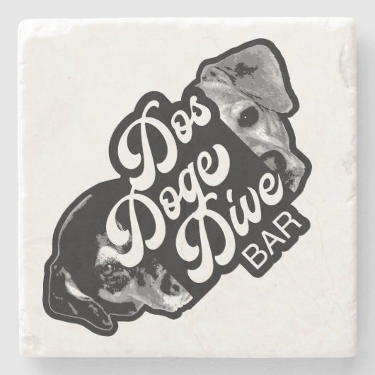 Dos Doge Dive Bar Stenen Onderzetter (Voorkant)