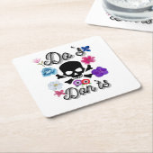 Do's en Don'ts Kartonnen Onderzetters (Schuin)