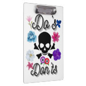 Do's en Don'ts Klembord (Rechts)