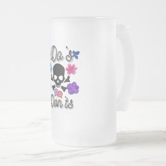 Do's en Don'ts Matglas Bierpul (Voorkant rechts)