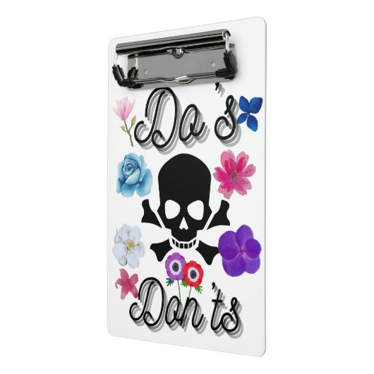 Do's en Don'ts Mini Klembord (Angled2)