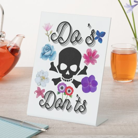 Do's en Don'ts Reclamebord Met Voetstuk (Insitu)