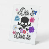 Do's en Don'ts Reclamebord Met Voetstuk (Voorkant)