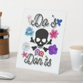 Do's en Don'ts Reclamebord Met Voetstuk (Insitu)