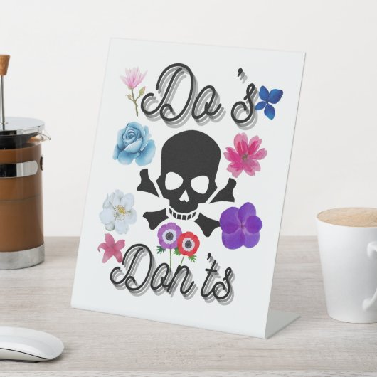 Do's en Don'ts Reclamebord Met Voetstuk (Insitu)