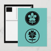 dos flores briefkaart (Voorkant / Achterkant)