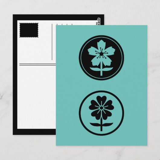 dos flores briefkaart (Voorkant / Achterkant)