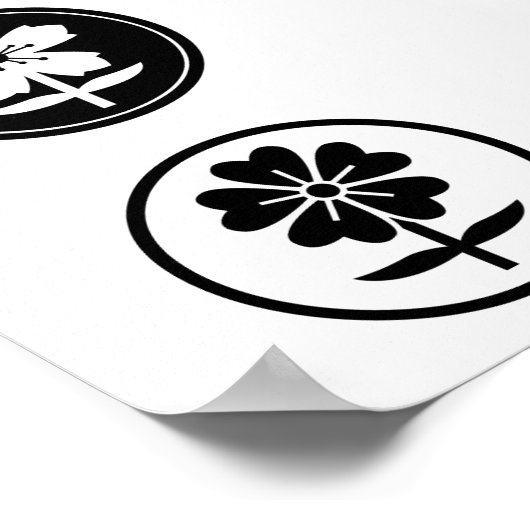 dos flores poster (Hoek)
