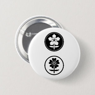 dos flores ronde button 5,7 cm