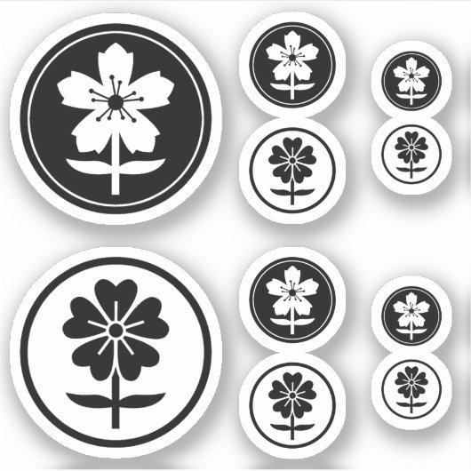 dos flores sticker (Voorkant)