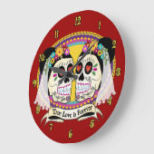 Dos Novias (2 graden) wandklok (Hoek)