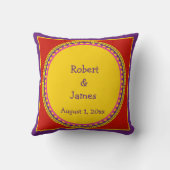 Dos Novios (2 Grooms) Huwelijk/Jubileum kussen (Achterkant)