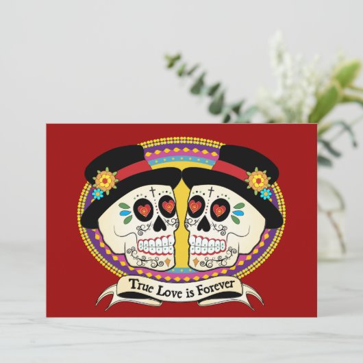 Dos Novios (2 Grooms) Uitnodiging (Staand voorkant)