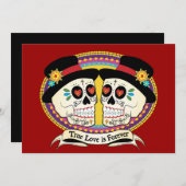 Dos Novios (2 Grooms) Uitnodiging (Voorkant / Achterkant)