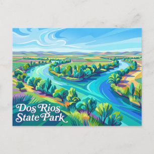 Dos Rios State Park Californië Briefkaart