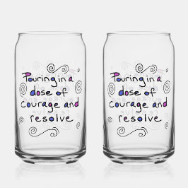 Dose of Courage Glass Blikvorm Glas