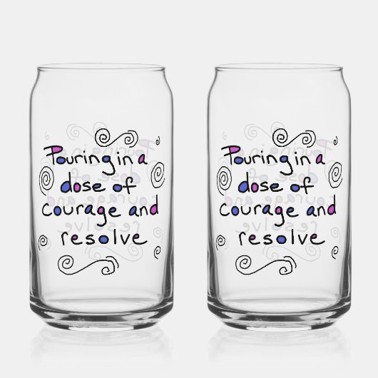 Dose of Courage Glass Blikvorm Glas (Voorkant)