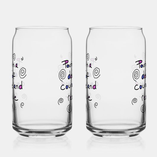 Dose of Courage Glass Blikvorm Glas (Rechts)
