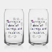 Dose of Courage Glass Blikvorm Glas (Achterkant)