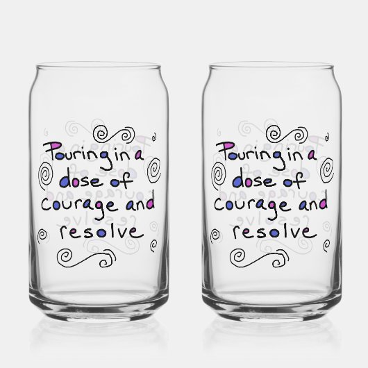 Dose of Courage Glass Blikvorm Glas (Achterkant)