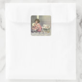 Doseerdegens Vierkante Sticker (Tas)