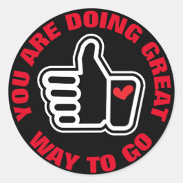 DOSERING GREAT RONDE STICKER