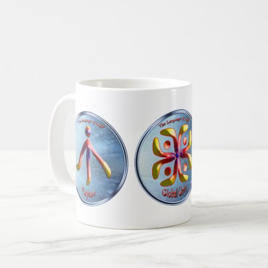 Dosering op het doelsymbool koffiemok (Voorkant links)