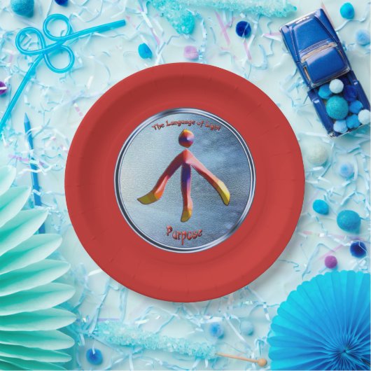 Dosering op het doelsymbool papieren bordje (Feest)