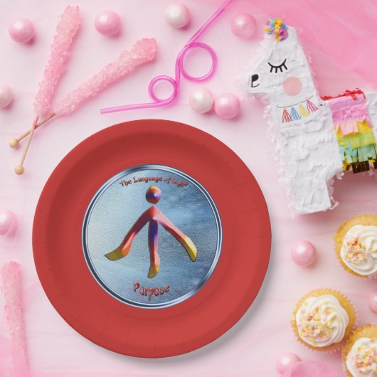 Dosering op het doelsymbool papieren bordje (Feest)