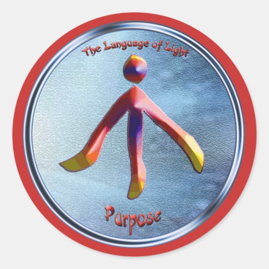 Dosering op het doelsymbool ronde sticker (Voorkant)