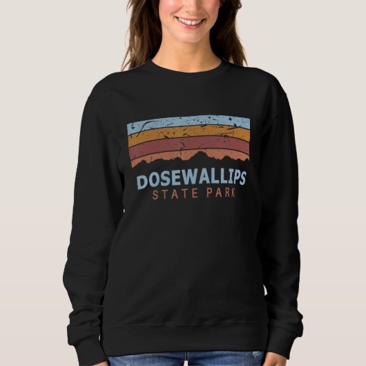 Dosewallips State Park Washington Retro Cool Trui (Voorkant)
