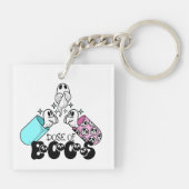 Dosis Boos Halloween Medisch Sleutelhanger (Achterkant)
