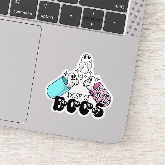 Dosis Boos Halloween Medisch Sticker (Detail)