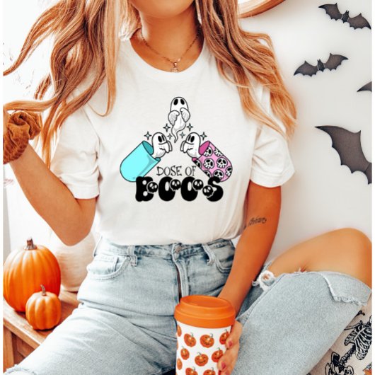 Dosis van Boos Funny Halloween Medical Ghost T-Shi T-shirt