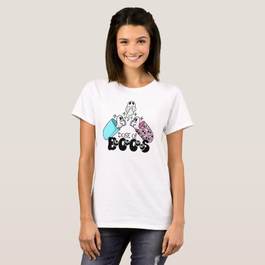 Dosis van Boos Funny Halloween Medical Ghost T-Shi T-shirt (Voorkant volledig)