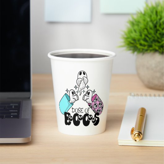 Dosis van Boos Medical Ghost Halloween Papieren Bekers (Insitu)