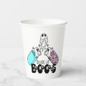 Dosis van Boos Medical Ghost Halloween Papieren Bekers (Achterkant)