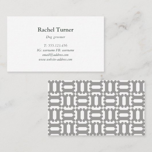 Dosisbotpatroon Visitekaartje (Voorkant / Achterkant)