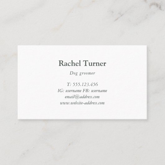 Dosisbotpatroon Visitekaartje (Voorkant)