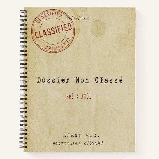 Dossier non classé carnet cligné notitieboek (Voorkant)