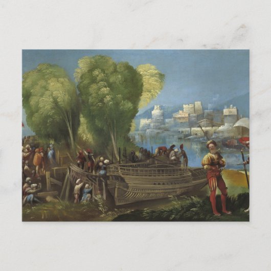 Dosso Dossi - Aeneas en Achates op Libisch Briefkaart (Voorkant)